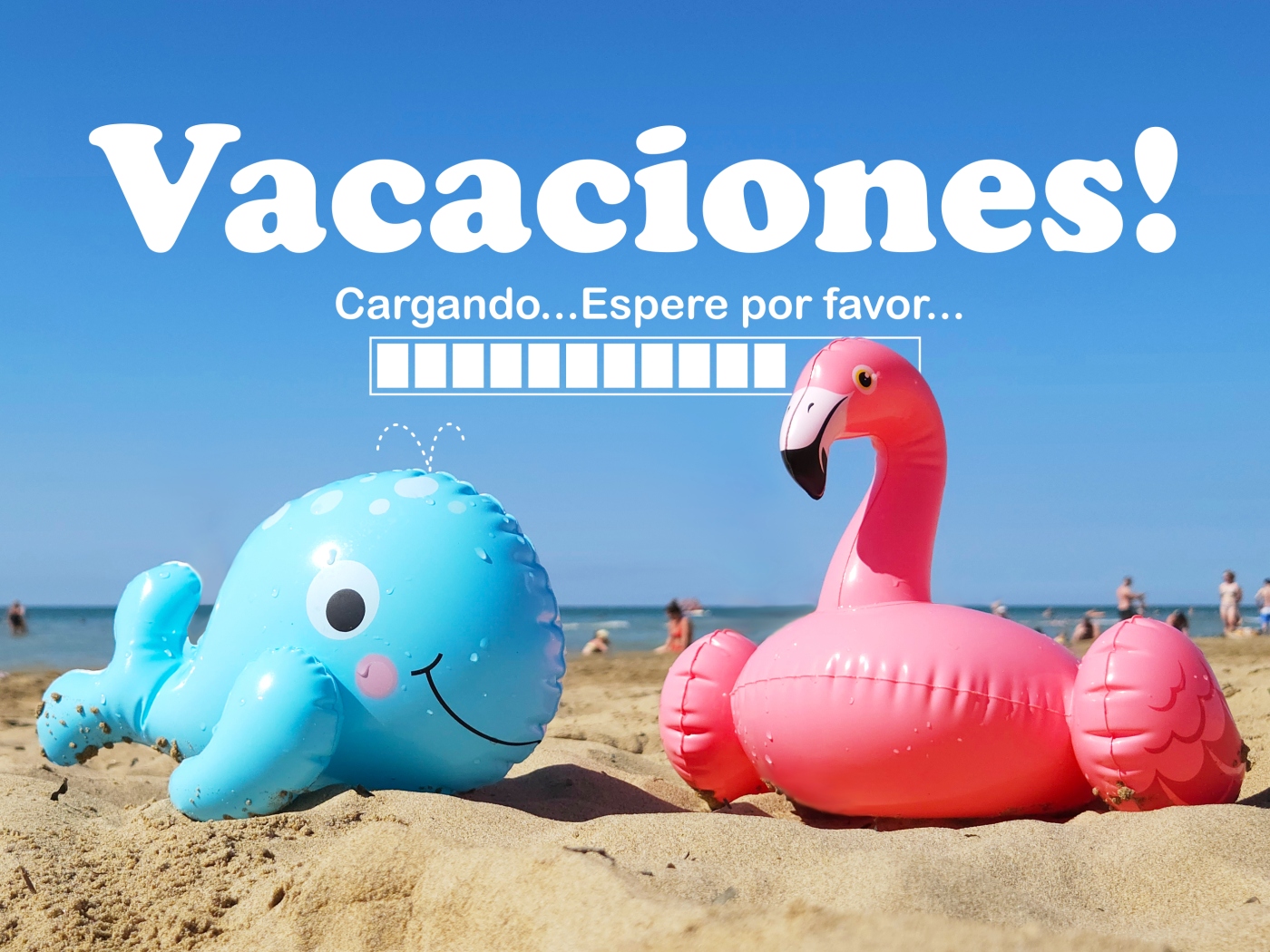 Anuncio de vacaciones