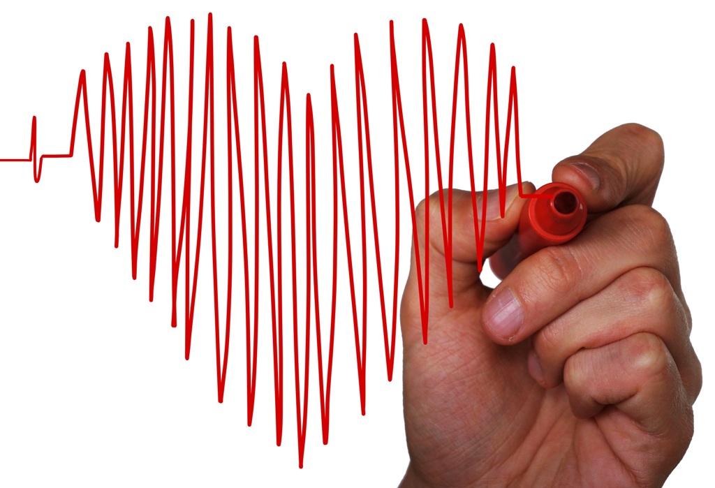 Heartbeat with hand